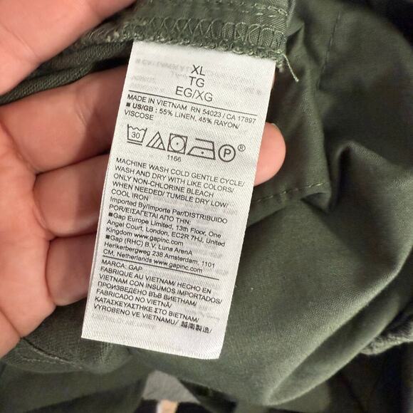 Gap Womens Pull On Wide Leg Pant, Green, XL, 744898 - Picture 5 of 5